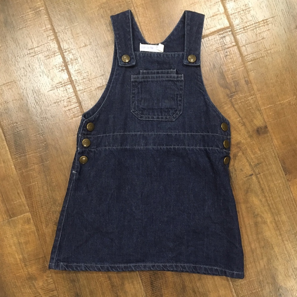 Organic Cotton Under the Nile Jean Overall Dress